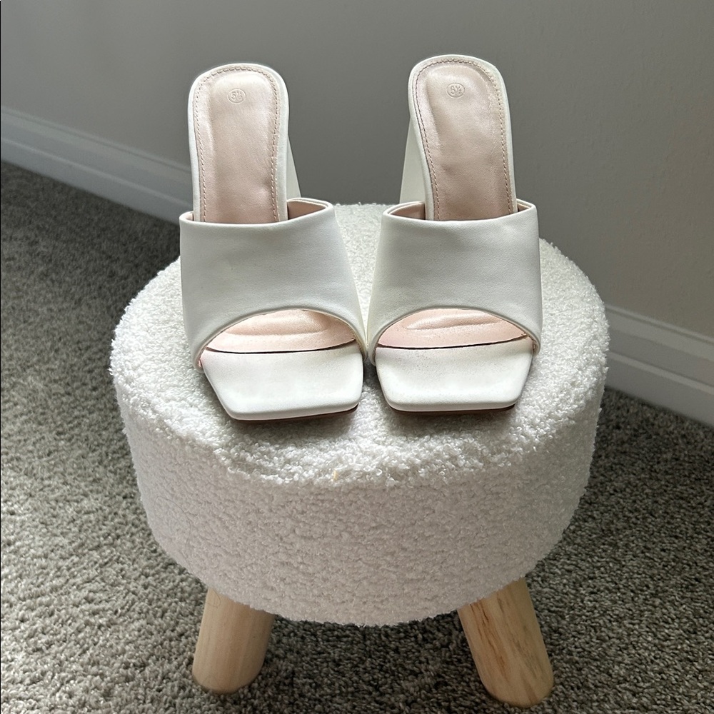 Elegant White Mules for Women